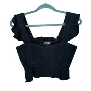 Black Style Mafia Crop Top